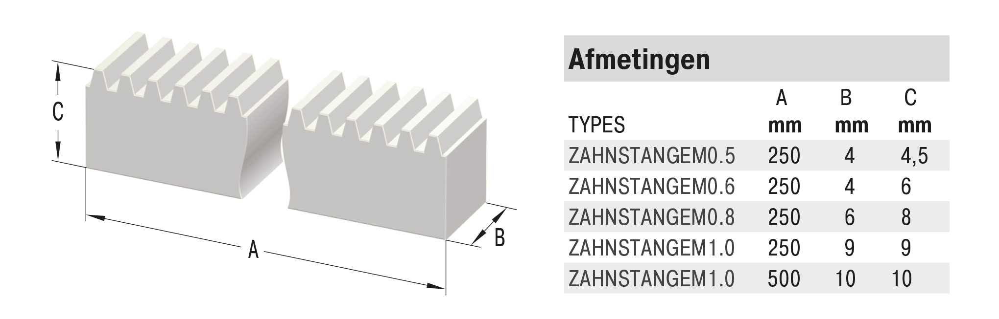 ZAHNSTANGEM0.5