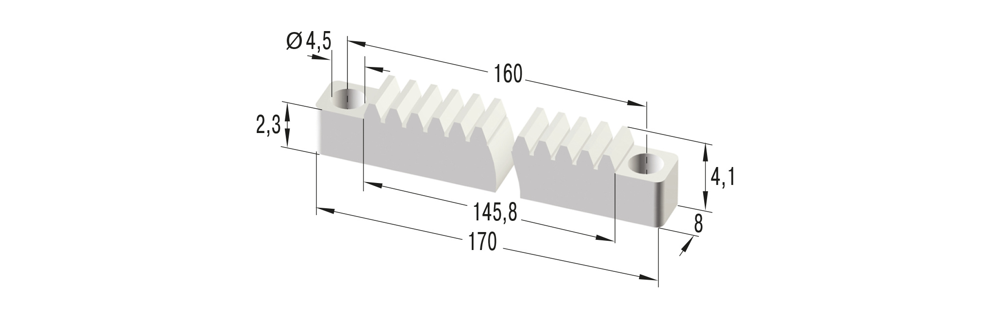 ZAHNSTANGEM0.8P