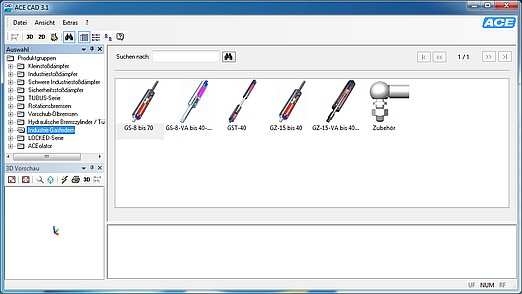ACE CAD-database